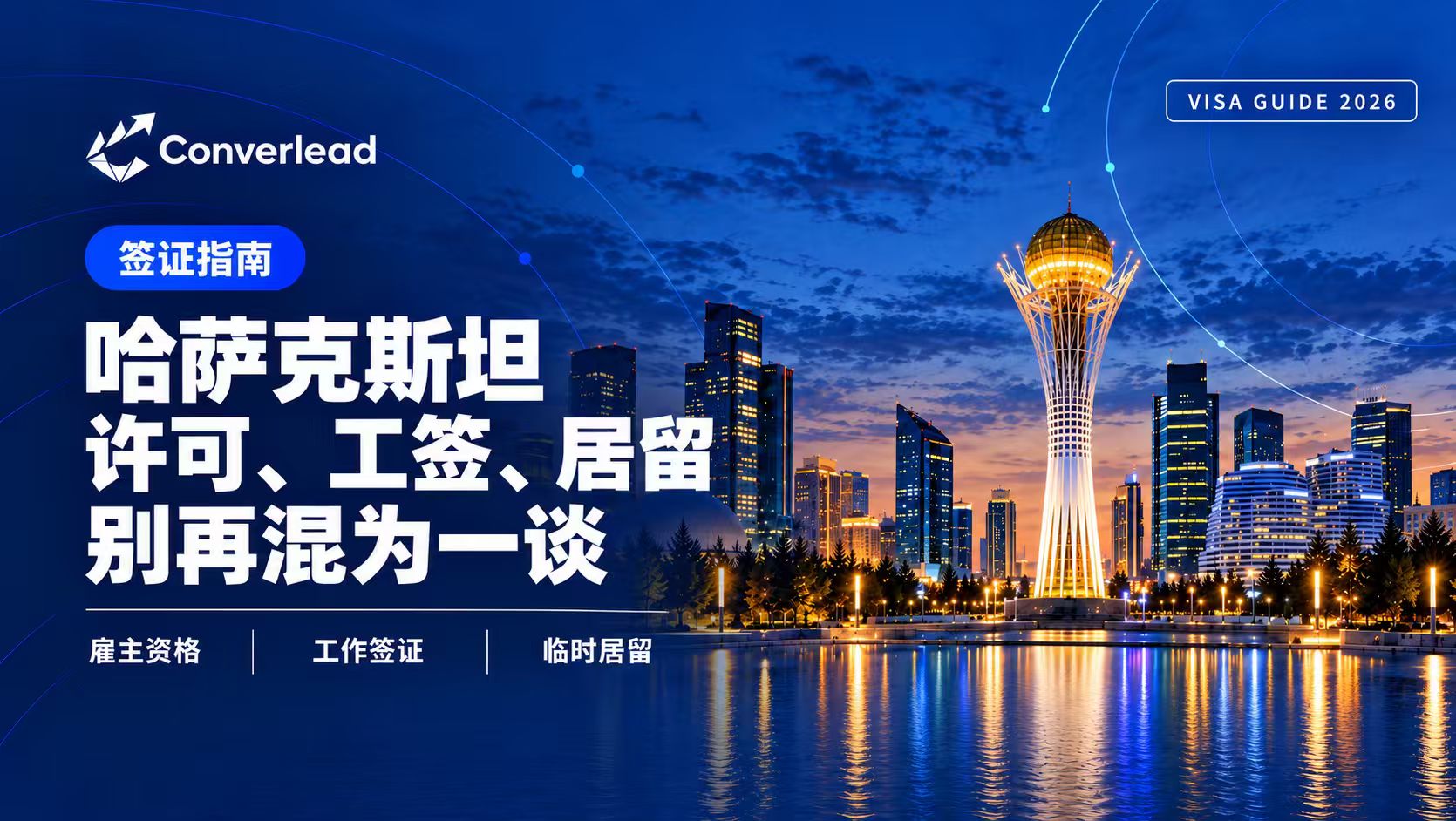 哈萨克斯坦草原与阿斯塔纳地标插图